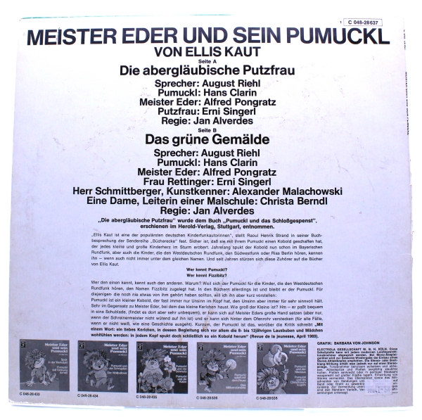 Meister Eder und sein Pumuckl von Ellis Kaut Schallplatte LP: Die abergläubische Putzfrau & Das grüne Gemälde